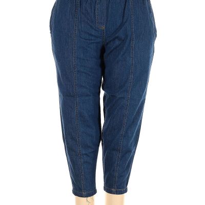 Roaman's Women Blue Jeggings 22 Plus